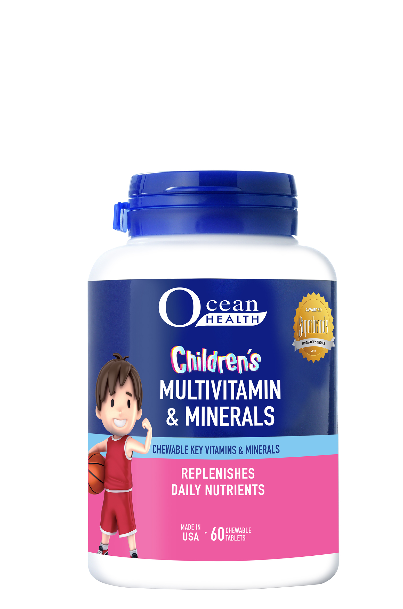 Ocean Health Children's Multivitamin Chewables 60's National Skin Centre